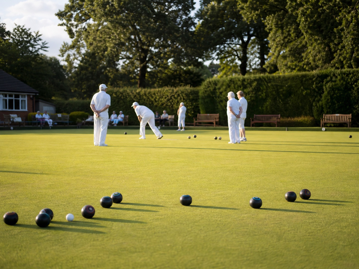 Members at a bowling club social event